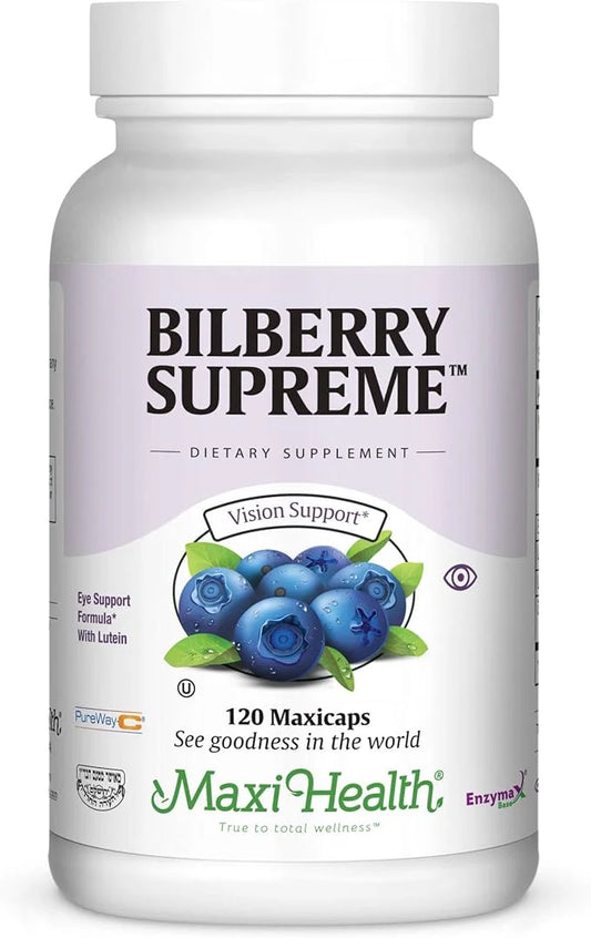 Maxi Health Bilberry Supreme with Eyebright 120 Count