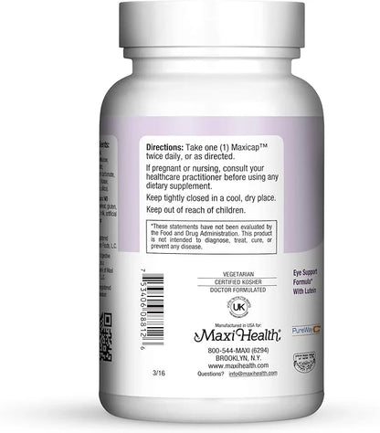 Maxi Health Bilberry Supreme with Eyebright 120 Count