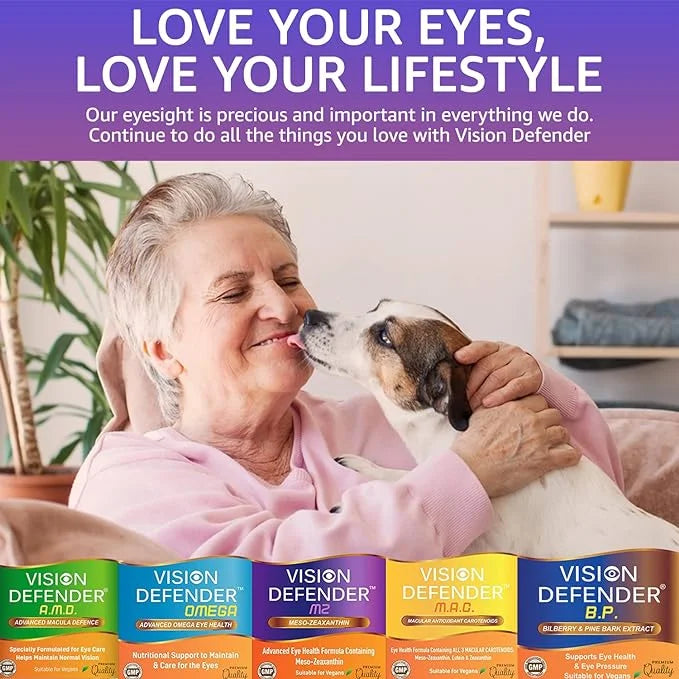 Vision Defender Meso Zeaxanthin Vegan Eye (90 capsules/One-A-Day)