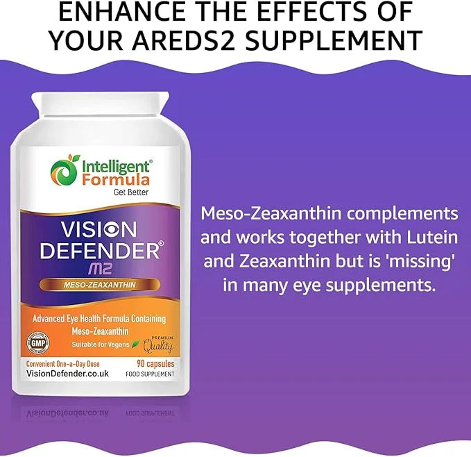 Vision Defender Meso Zeaxanthin Vegan Eye (90 capsules/One-A-Day)