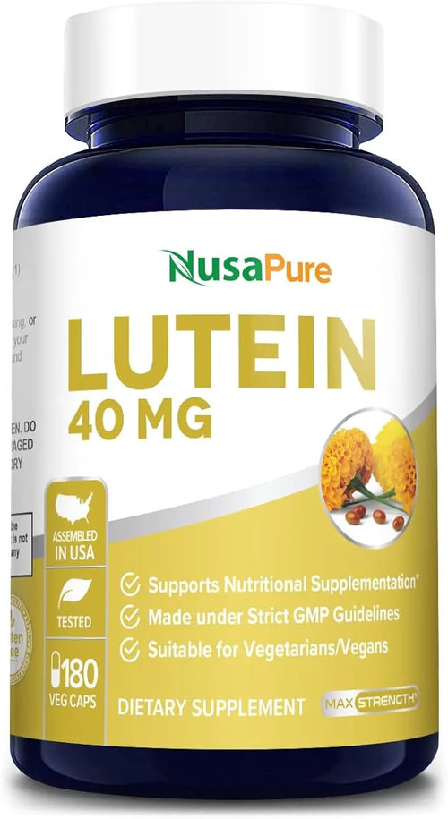 NusaPure Lutein 40mg 180 Veggie Capsules