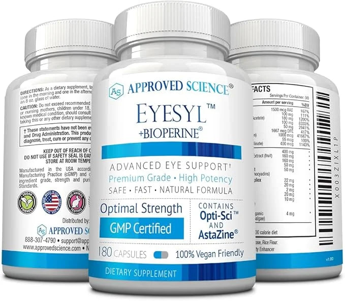 Approved Science EyeSyl 2 Bottles 360 Capsules
