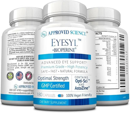 Approved Science EyeSyl 2 Bottles 360 Capsules
