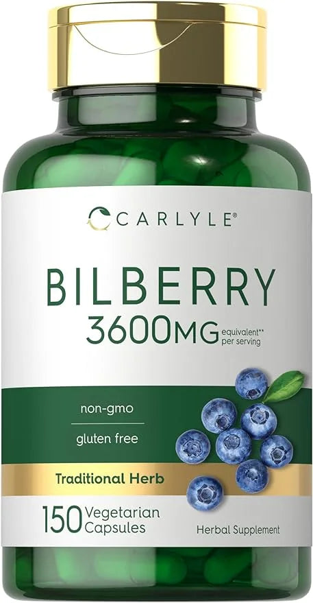 Carlyle Bilberry Extract Capsules 3600mg | 150 Count