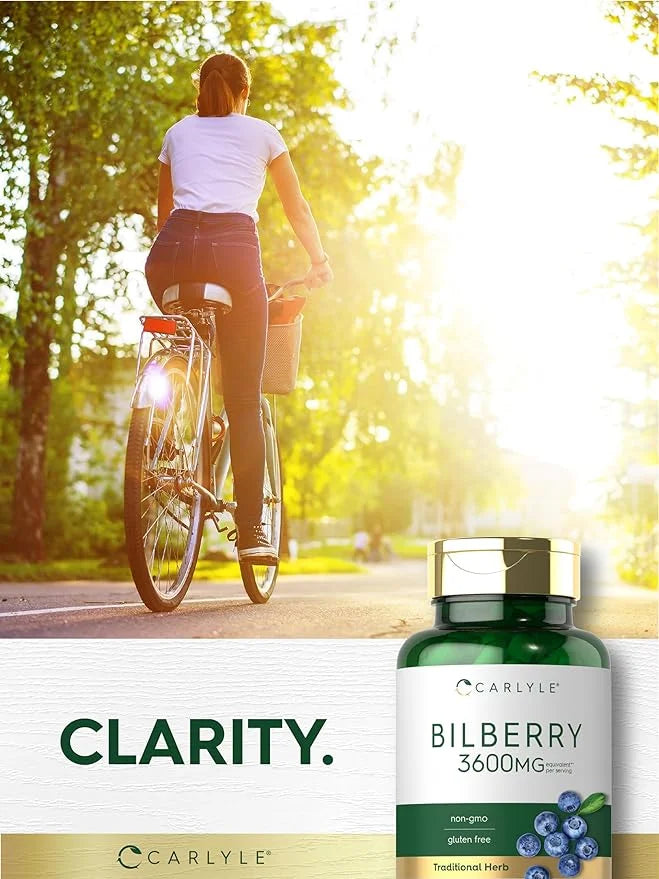 Carlyle Bilberry Extract Capsules 3600mg | 150 Count