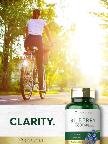 Carlyle Bilberry Extract Capsules 3600mg | 150 Count