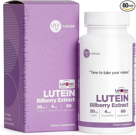 Lutein 20mg with Zeaxanthin 4mg and 100mg, Vitamin, 2020, Non 60 Servings