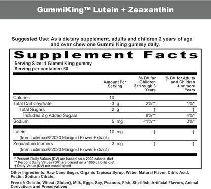 Lutein + Zeaxanthin Gummi (dietary Supplement), 60 Count