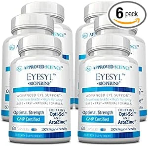 Approved Science EyeSyl 6 Bottles 360 Capsules