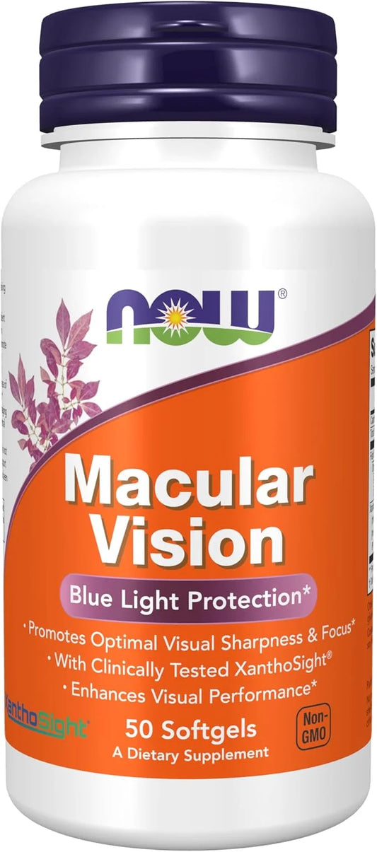 NOW Supplements, Macular Vision Softgel, Eye 50 Softgels