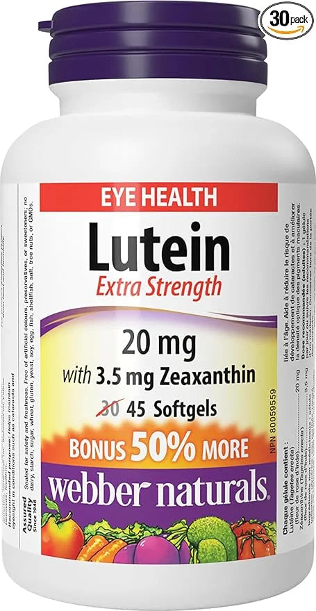 Webber Naturals Extra Strength Lutein