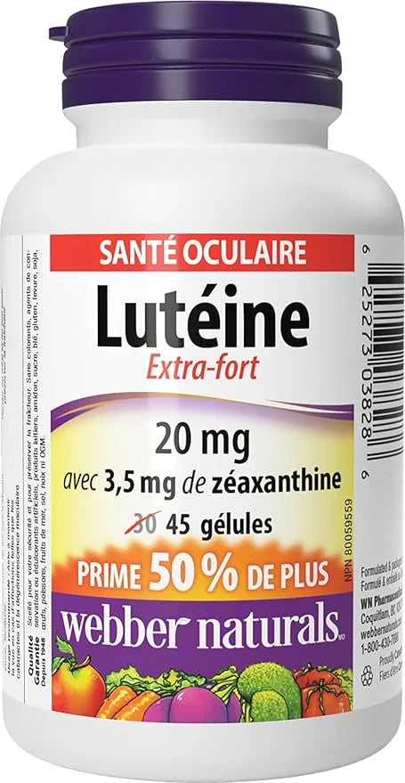 Webber Naturals Extra Strength Lutein