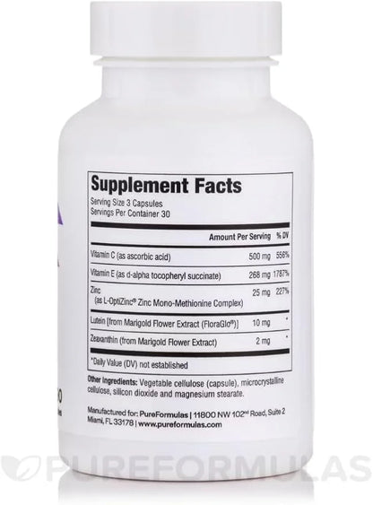 PureFormulas Pure Eye Support 90 Vegetarian
