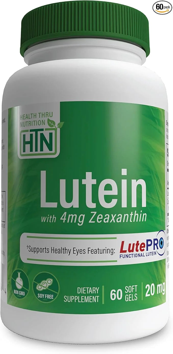 Health Thru Nutrition Lutein 20mg 4mg | 5:1 Ratio 60)