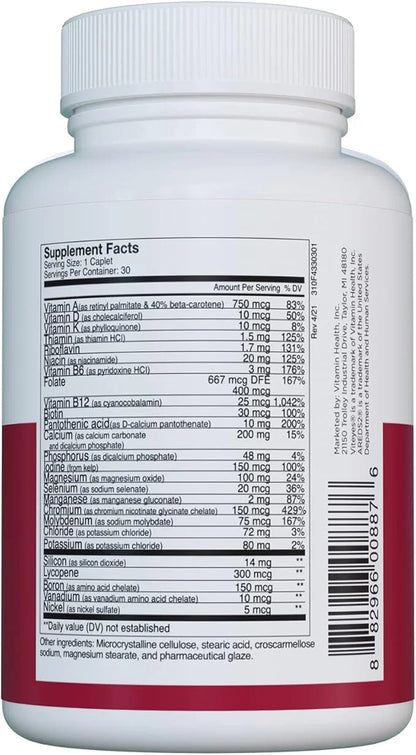 Viteyes Classic AREDS 2 Companion Multivitamin 2 Users, 30 Capsules,