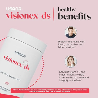 USANA Visionex DS with Lutein Zeaxanthin 28 Tablets 28 Day