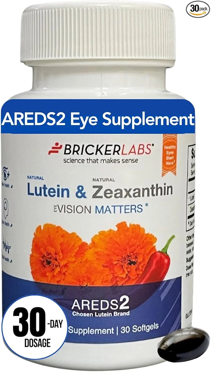 Natural Lutein and Zeaxanthin, Vision Matters AREDS2 Formula, 30 Softgels