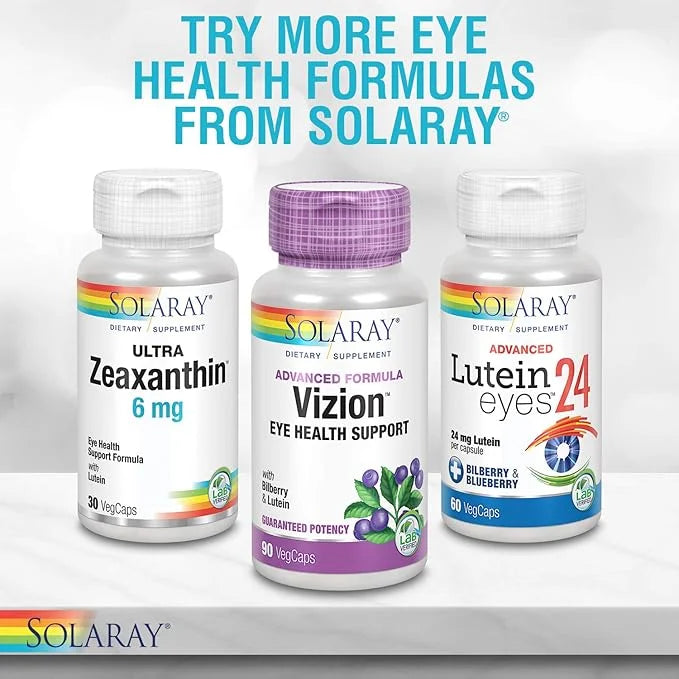 Solaray One Daily Bilberry and Lutein 160 mg 30 Count