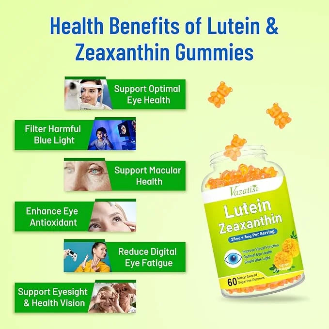 Eye Vitamins Lutein & Zeaxanthin Gummies, 60 Count