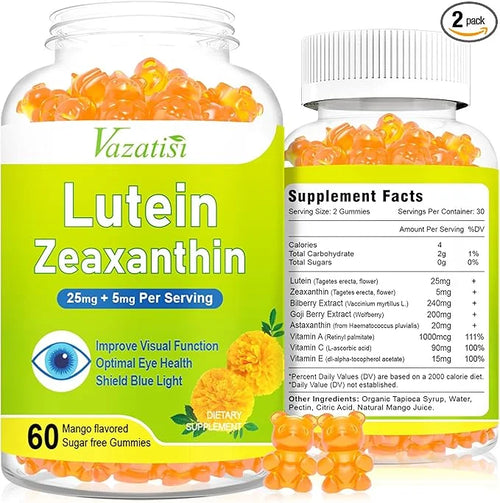 Eye Vitamins Lutein & Zeaxanthin Gummies, 120 Count