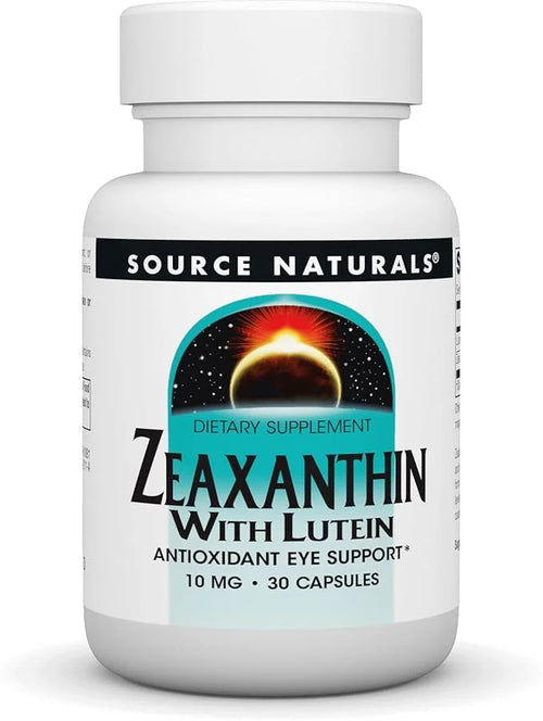 Source Naturals Zeaxanthin with Lutein, Antioxidant 10mg, 30 30 capsules