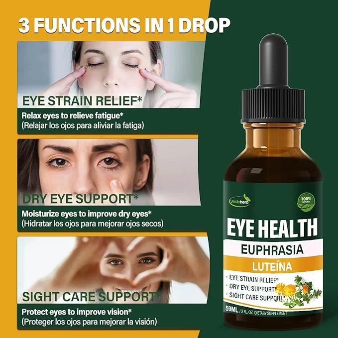 Eyebright Herb Eye Health Drops, Bilberry 2oz