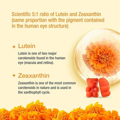 Unichi Eye Health Gummy, Lutein and 60 Count