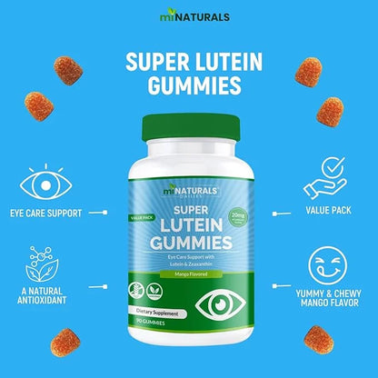 Super Lutein 20mg Plus Zeaxanthin Supplements Gummies 90ct, 45 45 Day