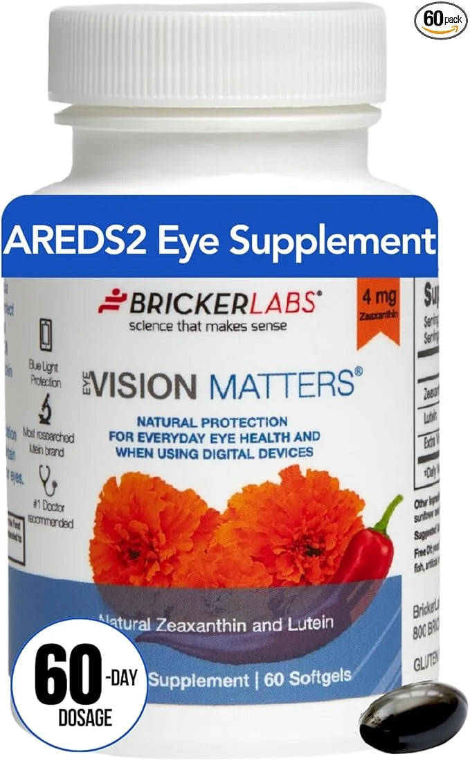 Vision Matters Eye Health Vitamins, Natural 60 Softgels