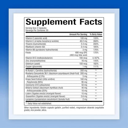 Natural Factors, Advanced Eye Factors, Antioxidant 60 Capsules