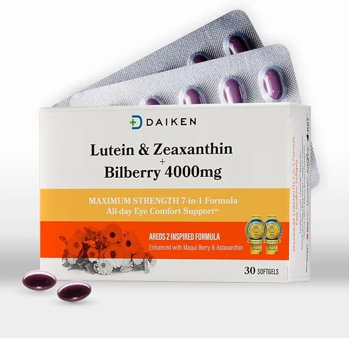DAIKEN Lutein 10 mg Zeaxanthin 2 30 Softgels