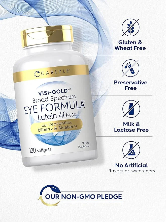 Carlyle Eye Health Vitamins 120 Softgels 40mg, Zeaxanthin,
