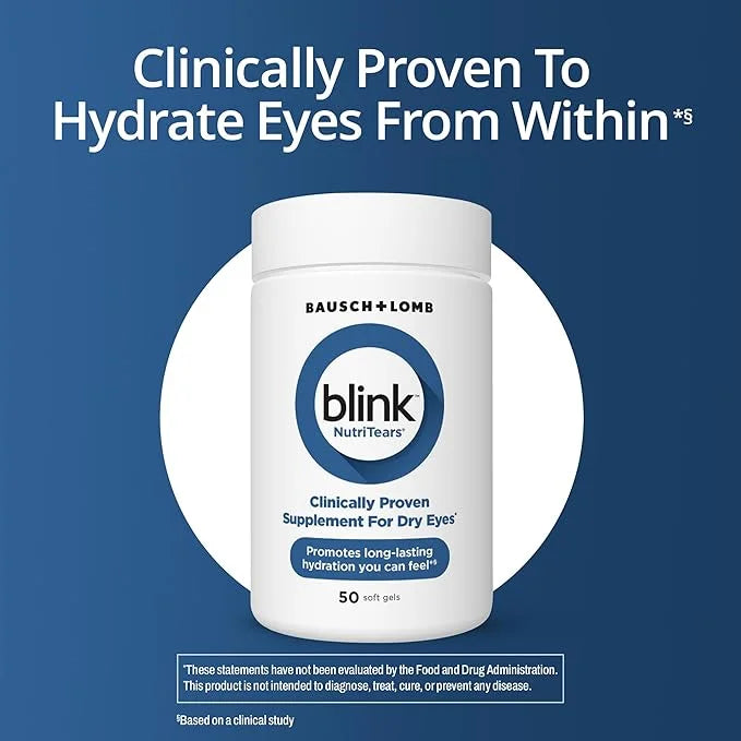 Blink NutriTears Clinically Proven Supplement 50 Softgels,