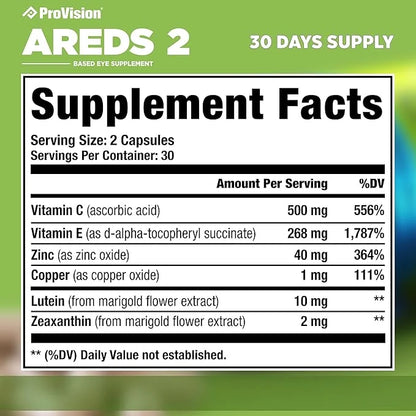 Provision AREDS 2 Eye Vitamins 60 Eye