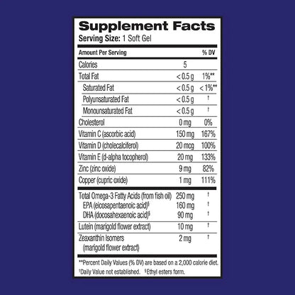 Ocuvite Eye Vitamin & Mineral Supplement, 3, Lutein 50 Count