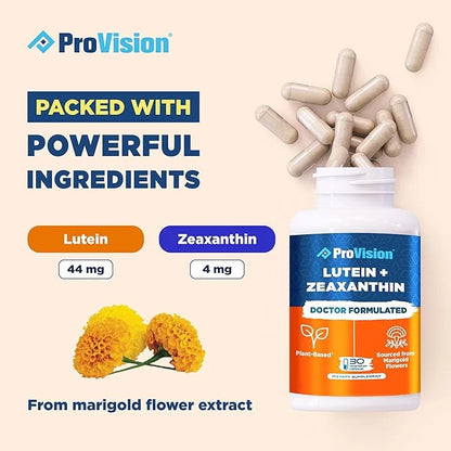 ProVision Lutein & Zeaxanthin Supplements Plant-Based 30 Capsules