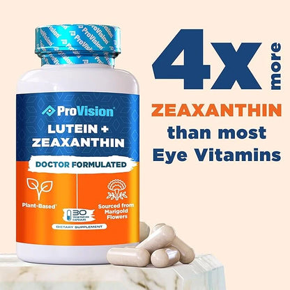 ProVision Lutein & Zeaxanthin Supplements Plant-Based 30 Capsules