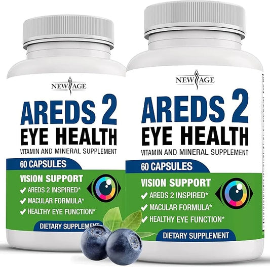 NEW AGE AREDS 2 Eye Vitamin 6000mg Lutein 120 Count