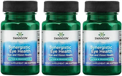 Swanson Synergistic Eye Health 60 Softgels 20 mg 2 mg (3 Pack)
