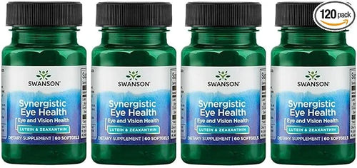 Swanson Synergistic Eye Health 60 Softgels 20 mg 2 mg (4 Pack)