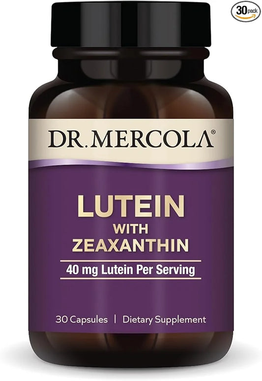 Dr. Mercola Lutein with Zeaxanthin, 30 (30 Capsules), 40 mg