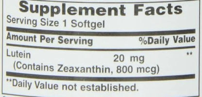 Nature's Bounty Lutein 20 mg 40 2)