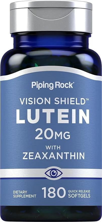 Piping Rock Lutein and Zeaxanthin Supplements 20mg | 180 softgels