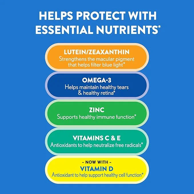 Ocuvite Eye Vitamin & Mineral Supplement, 3, Lutein, 90 Softgels