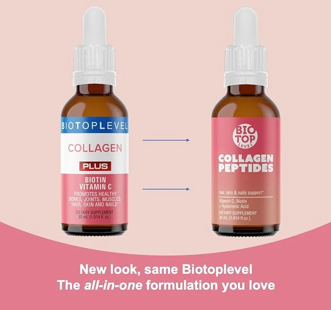Liquid Collagen, Biotin, Vitamin C all