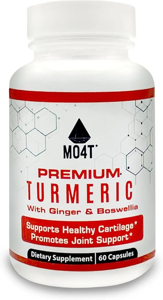 Premium Turmeric with Ginger & Glucosamine, 60 Capsules