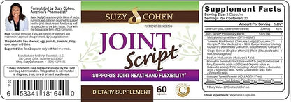 Suzy Cohen Joint Script Joint Support C3 Curcumin