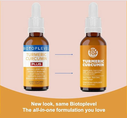 Liquid Turmeric Curcumin Plus Natural Organic