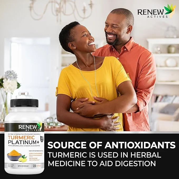 Renew Actives Turmeric Platinum 120 Capsules