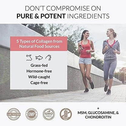 Alaya Naturals Hydrolyzed Multi Collagen Peptides 120 Count)